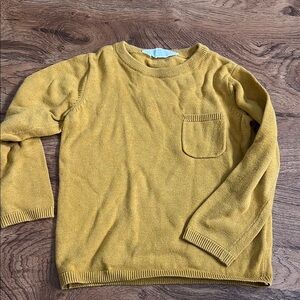 H&M mustard Knit Sweater with Ribbed Neckline